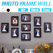 Check out these awesome ideas to dress up your walls temporary wall coverings: 9pcs Picture Photo Frame Set Diy Removable Wall Mural Black White Color Photos Frames Sticker Decal Living Room Home Decor Frame Aliexpress
