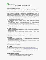 Duties, requirements, skills and responsibilities: 27 Cover Letter Investment Banking Investment Banking Investing Banking