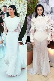 The 25 best dresses from bridal fashion week. Kim Kardashian Channels Her Wedding Dress On The Red Carpet