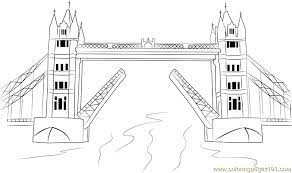 The children in our tower bridge colouring page are watching and taking photos of the bridge rising to let boats through. Tower Bridge Coloring Page For Kids Free Bridges Printable Coloring Pages Online For Kids Coloringpages101 Com Coloring Pages For Kids