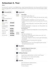 baker resume: sample & writing guide