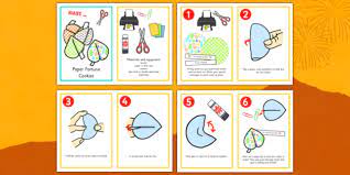 If you hit enter, you will be able to enter custom text on the 2nd line of the paper as well. Chinese New Year Paper Craft Fortune Cookies Activity Instruction