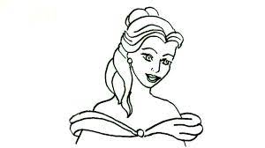 Beauty and the beast enchanted rose print beauty and the beast birthday wedding valentine gift for girlfriend beauty and the beast art 505. How To Draw Belle Beauty And The Beast In Easy Steps For Children Beginners Youtube