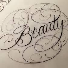 Beauty Sketch Hand Lettering Inspiration Graffiti Lettering Hand Lettering Una vez que esté satisfecho, puede imprimir el diseño y llevarlo a su tienda de tatuajes favorita. pinterest