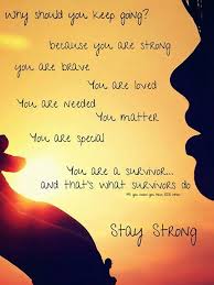 Here are some quotes about strength that might motivate you. Strength Quotes About Staying Strong Through Cancer Spiritual Quotes