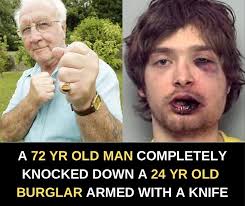 24-year-old Gregory McCalium stormed a 72-year-old man's home with a knife  — but that “old man” was Frank Corti, a former soldier and boxing champ.  One right hook later, the intruder was