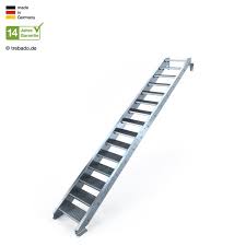Verzinkte treppen als bausatz lange lebensdauer. Aussentreppe Gerade 16 Steigungen 15 Stufen 80 Bis 120 Cm Treppen Bausatz Do It Yourself