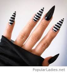 Check out our cute nails selection for the very best in unique or custom, handmade pieces from our acrylic & press on nails shops. Cute Black Grey And White Nails Nail And Manicure Trends