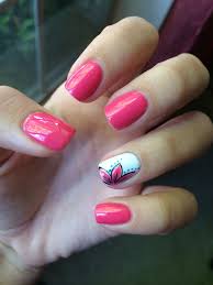 Summer Nails 2014 Flower Pink Nails Flower Nails Nails 2014