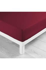 Parure de draps flanelle ecossais gris 3. Drap Housse 2 Personnes Bordeaux 180 X 200 Cm 100 Coton Tati Fr