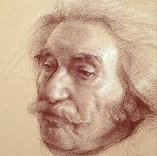 Live portrait drawing demonstration with Alexey Steele and Kim Weston