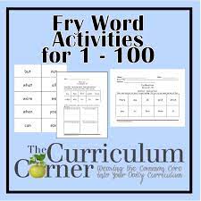 Free Fry Word Practice Pages Fry Words Activities Word Practice Word Activities