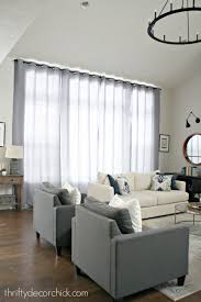 Find professional living room 3d models for any 3d design projects like virtual reality (vr), augmented reality (ar), games, 3d visualization or animation. Hardware And Drapes For Big Windows That Don T Break The Bank Thrifty Decor Chick