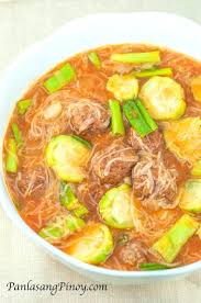 Misua And Meatball Soup Panlasang Pinoy Misua Recipe Filipino Recipes Pork Dishes