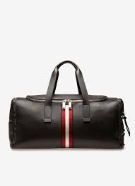 Best weekender bag for women: Harlow Mens Weekender Bag Black Leather Bally