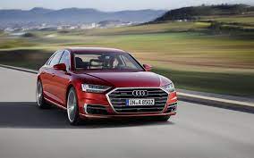 Download Wallpapers 4k Audi A8 Road 2018 Cars Luxury Cars Movement Red A8 German Cars Audi Besthqwallpapers Com Audi A8 Audi New Cars