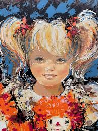 My Favorite Friends Serigraph Pencil Signed Title by Connie King