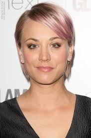Silver is a very exclusive, unique, more attractive, and exciting hair color tone and looks more stylish when it goes perfectly with short haircuts. Short Hair Kaley Cuoco Novocom Top