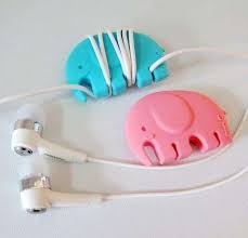 Adorable Animalistic Cable Wraps Elephant Lover Elephant Gifts Elephant Wraps earphones, if you remember my article announcing their release at the end of last year, you will recall that these earbuds wrap around your wrist.