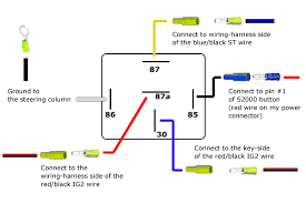 The 12 volt originally to the coils then operates the relay which switches 12v directly from the battery via a heavier wire and fuse. 12 Volt Relay Wiring Diagram 5 Pole Drl Full Hd Version Pole Drl Mass Diagram Gsportweb It