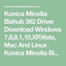 Postscript driver for konica minolta bizhub 362/282/222. 10 Ide Https Www Konicaminoltadriversfree Com