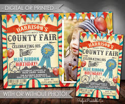 County Fair Invitation County Fair Birthday Invitation County Fair Invite Carnival Invitation Red An Fair Invitation County Fair Birthday County Fair Theme