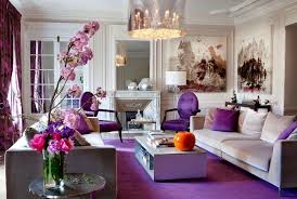 Stunning Transitional Style Beige Living Room Decor With Purple Accent And Purple Decor Purple Living Room Purple Home Decor Living Room Decor Purple