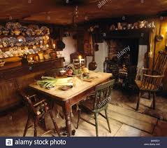 old fashioned kitchen dining room