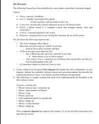 Phone call disconnected and transferred tone. Q4 20 Marks The Following Classes Have Been Iden Chegg Com