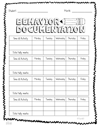 Behavior Management Documenting Tips Behavior Ideas