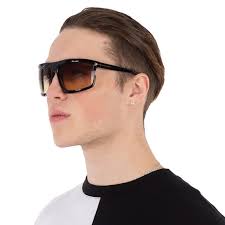 Tom Ford Clint Smoke Gradient Wrap Unisex Sunglasses FT1066 01B 68