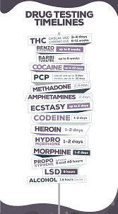 Drug Testing Methods And Timeline For The Top 8 Most Abused