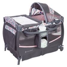 Baby Trend Deluxe Ii Nursery Center Playard With Bassinet And Travel Bag Bluebell Pink Pink Walmart Com