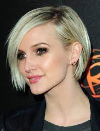 Ashlee Simpson Short Asymmetrical Layered Bob Haircut Styles Art Short Straight Hair Hair Styles 2014 Short Bob Hairstyles