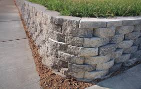Run your mason line tightly between your stakes and hook your string level to it to be sure it's level. 3 1 2 X 11 1 2 Crestone Beveled Retaining Wall Block At Menards