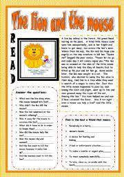 We did not find results for: English Exercises The Lion And The Mouse