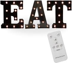 Pooqla Marquee Letters With Lights Light Up Black Led Letter Sign Dixie Chik Cooks