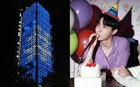 El obelisco, una construcción hueca de hormigón armado de casi 68 metros de altura, se alza en la plaza de la república. Torre Bbva Se Ilumina Por El Cumpleanos De J Hope De Bts