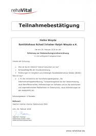 Es ist wichtig, dass unterstützende protokolle zu. Teilnahmebestatigung