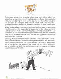 The Boy Who Cried Wolf Worksheet Education Com Aesop S Fables For Kids Reading Comprehension Practice Fairy Tales