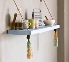 Unless you look really closely, it's almost hard to tell that these shelves are indeed hanging on a rope! How To Make A Diy Rope Shelf Techniques Annie Sloan