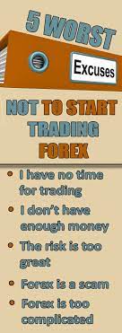 5 Worst Excuses Not To Trade Forex Have You Heard Any Of These Which One Do You Hear The Most For More Free Forex Education Visi Negocios Dinero Inversiones
