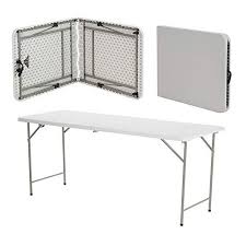 Table En Plastique De 1 8 M Pliante D Exterieur Banquet Treteau Fete Jardin Bbq Table Plastique Table Pliable Treteaux