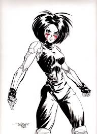 Battle Angel Alita Gunnm Manga Anime Original Art By Scott Dalrymple Personajes Combate