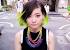Black Hair With Dark Green Tips