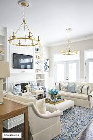 Spring Living Room Decorating Blue White Citrineliving Spring Living Room Decor Preppy Living Room Blue Living Room Decor