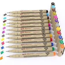 12pcs 12 Color Needle Fineliner Drawing Pen Set For Sketch Art Markers Marker Felt Tip Pen Office School Supplies Wish In 2021 Marker Art Pen Sets Colorful Art