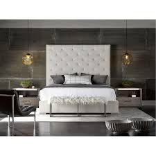 Contemporary Off White Upholstered King Bed Modern Upholstered Bedroom Set Upholstered Bedroom King Upholstered Bed
