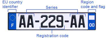 French license plates come in a sequential order, following a specific pattern of numbers and letters : File France License Plate En Png Wikipedia