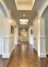 Soft White Crown W Light Walls Wood Floors Home New Homes House Design